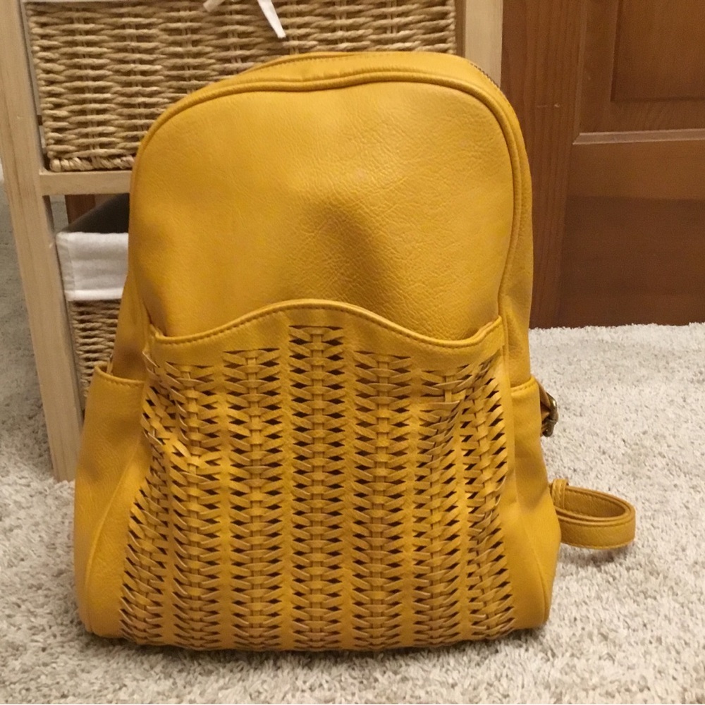 Yellow Woven Backpack Antik Kraft